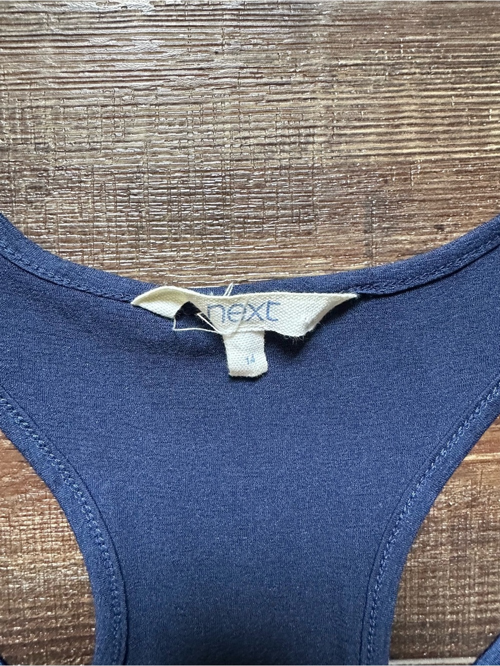 next Navy Racerback Tank Top - Picture 2 of 5